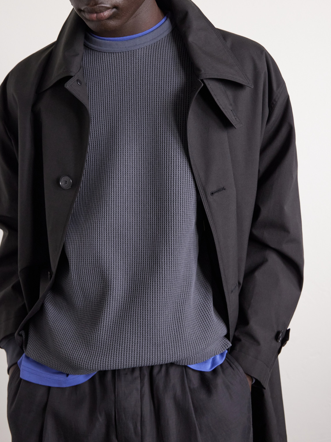Logo-Detailed Waffle-Knit T-Shirt