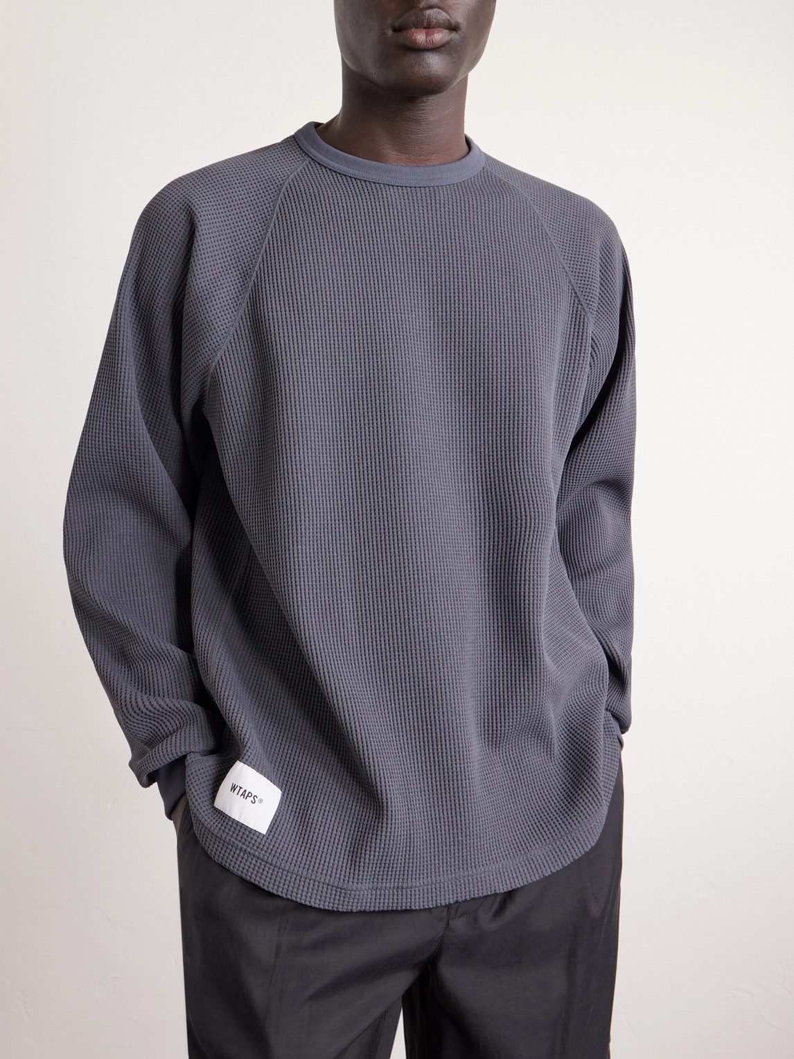 Logo-Detailed Waffle-Knit T-Shirt