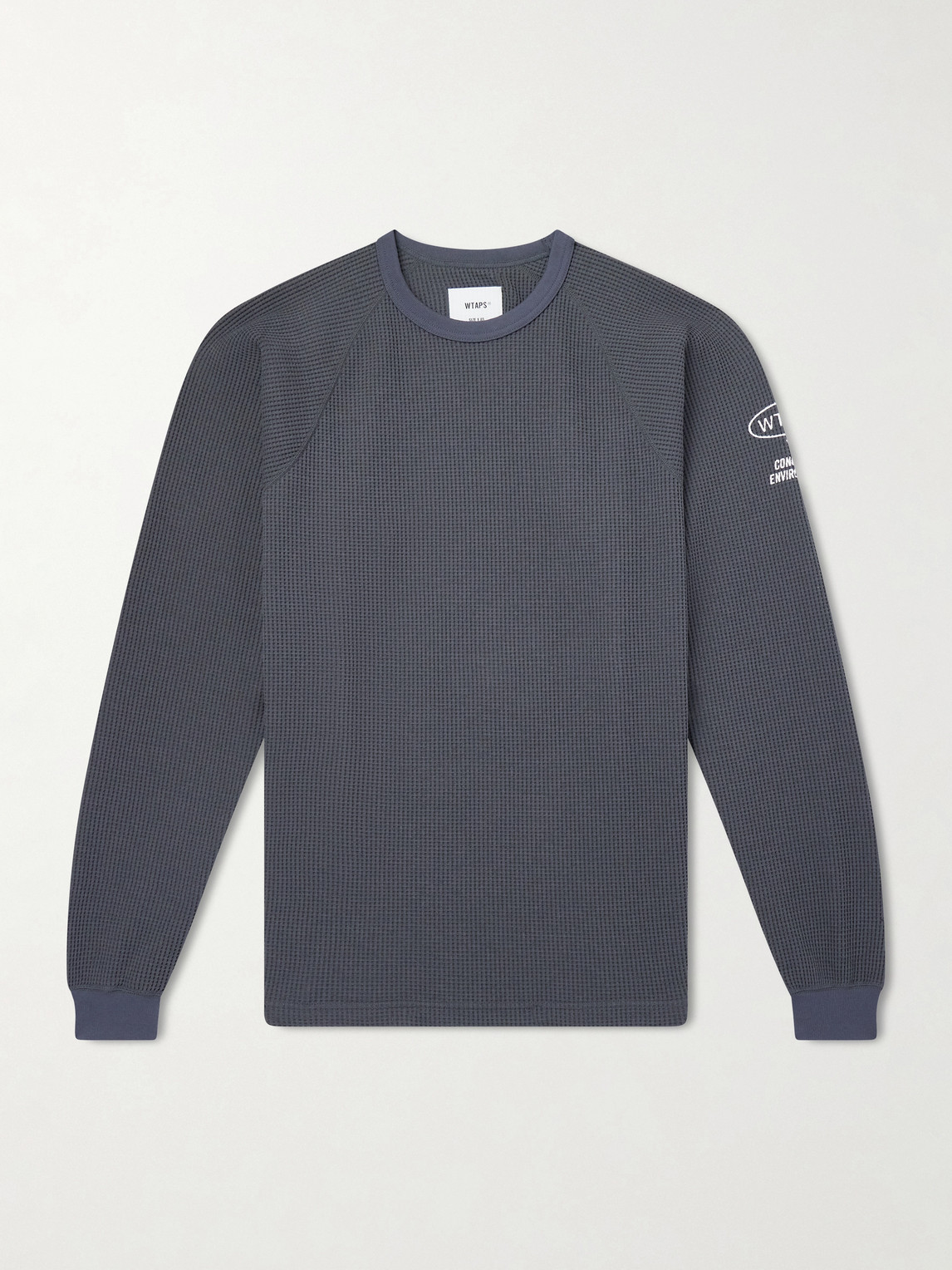 WTAPS Logo-Detailed Waffle-Knit T-Shirten