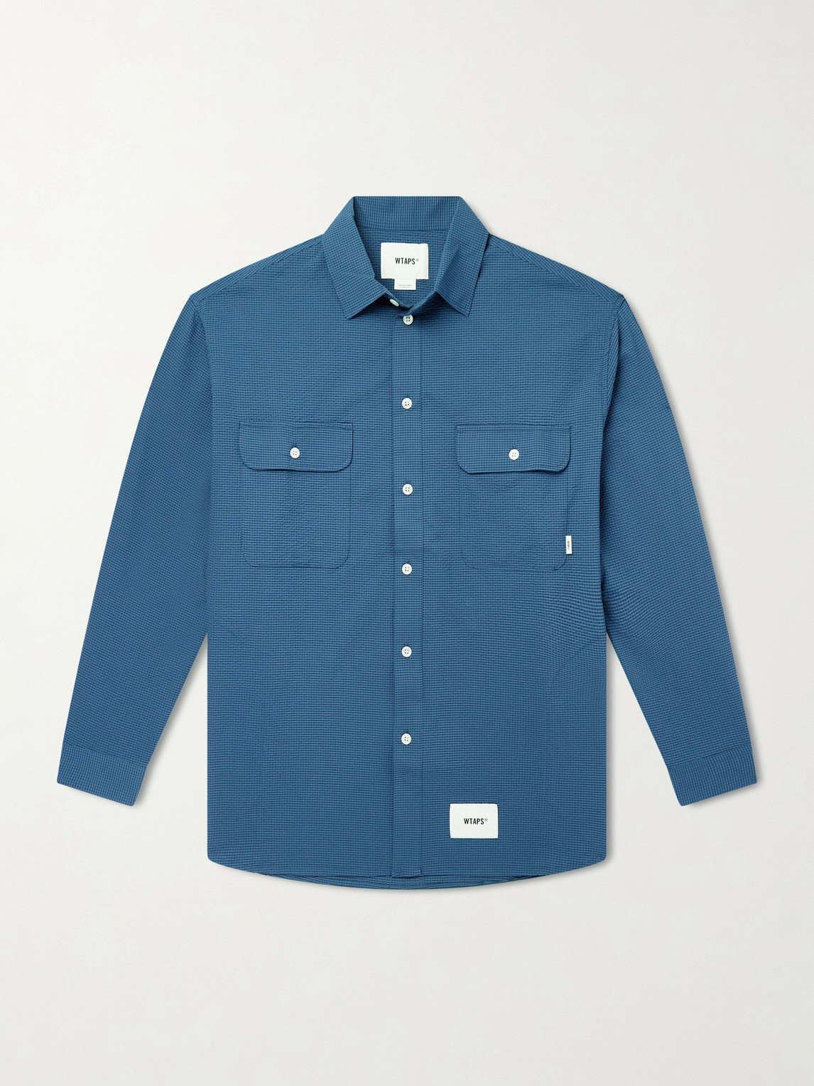 Wtaps Checked Seersucker Shirt In Multi