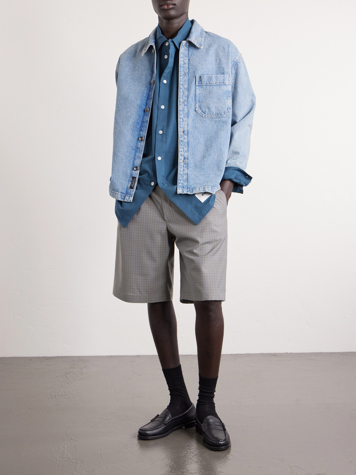 Checked Seersucker Shirt