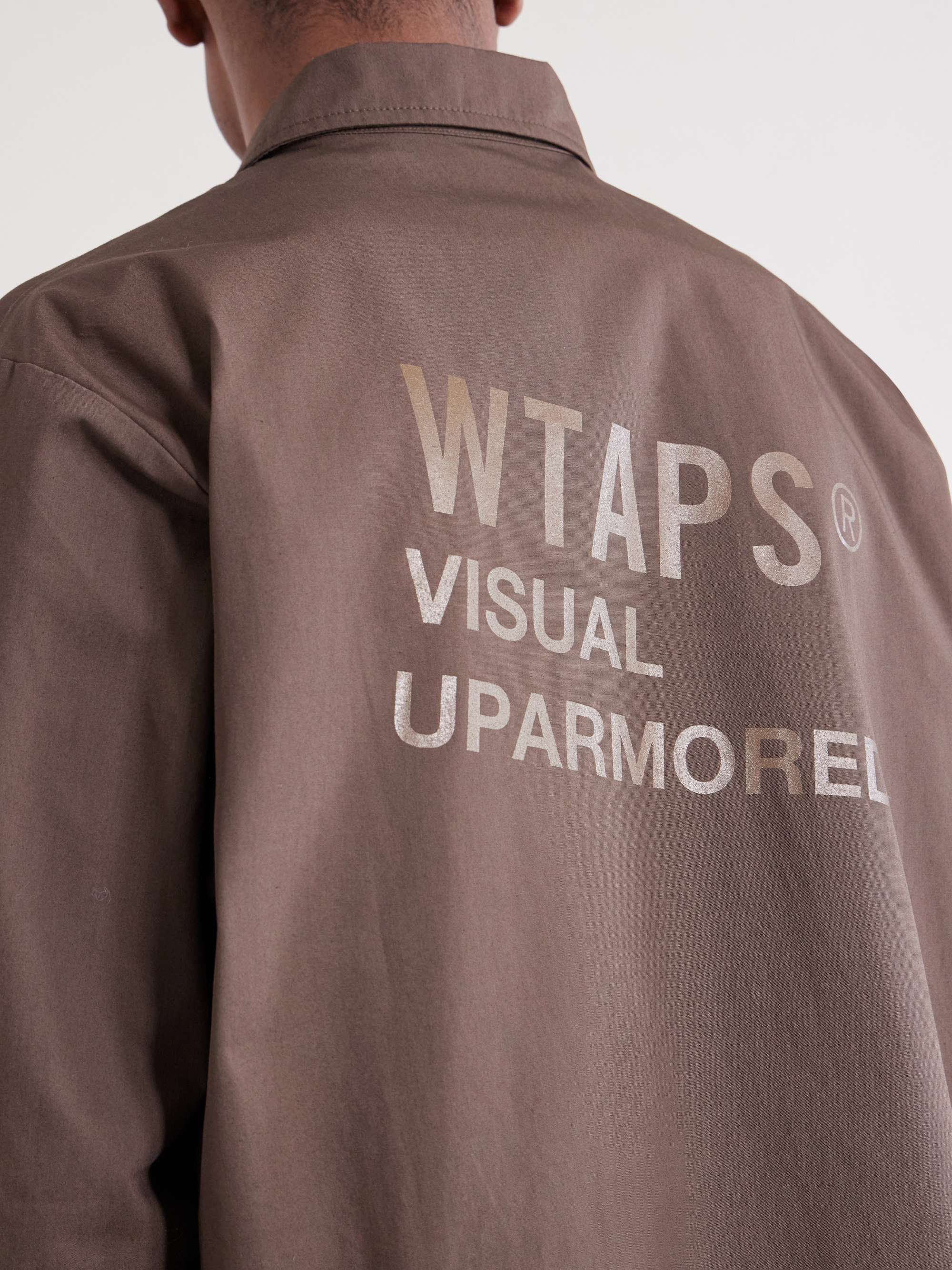 WTAPS® Logo-Print Cotton-Blend CORDURA® Overshirt for Men | MR PORTER