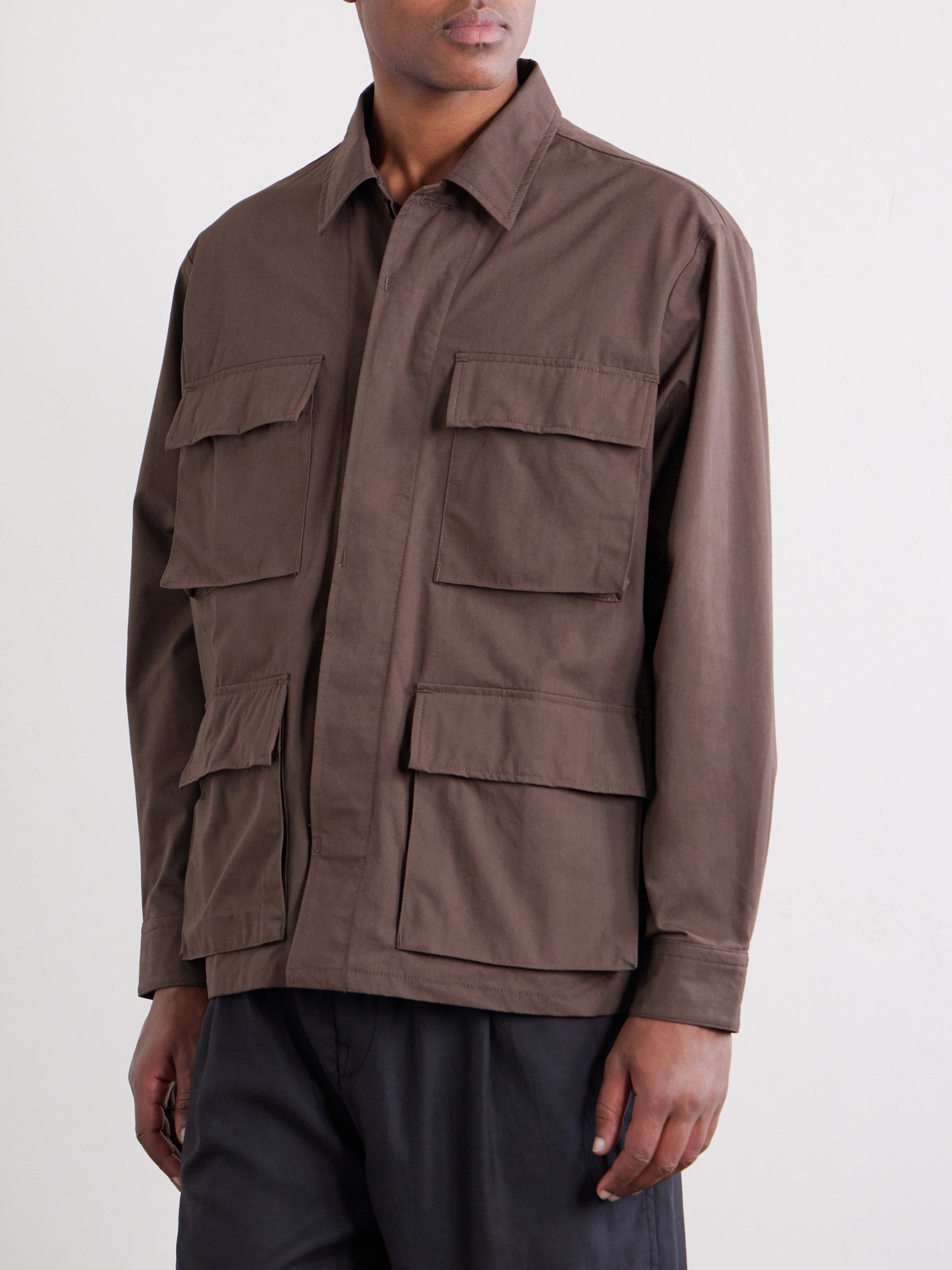 Logo-Print Cotton-Blend Cordura® Overshirt