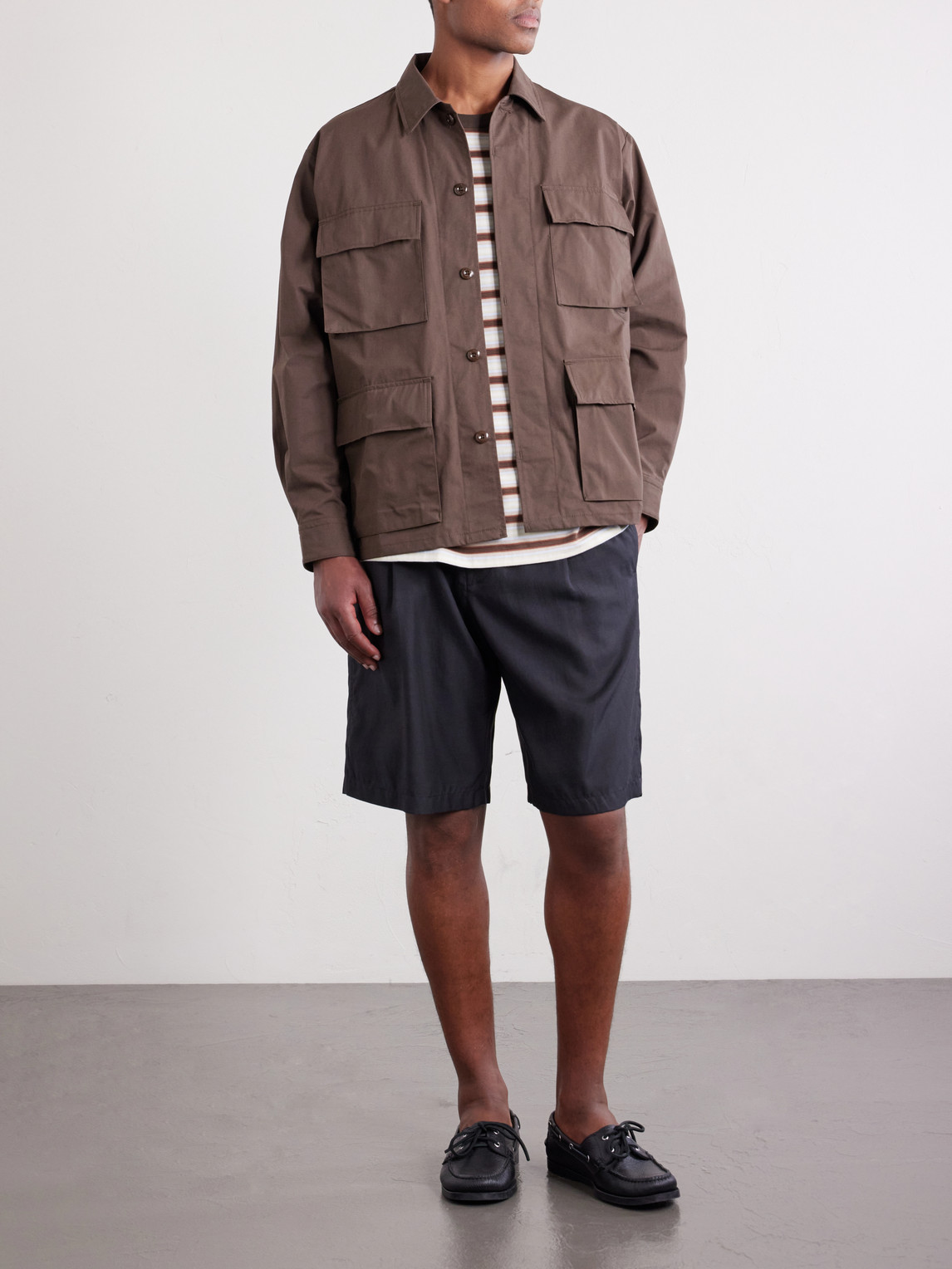 Logo-Print Cotton-Blend Cordura® Overshirt