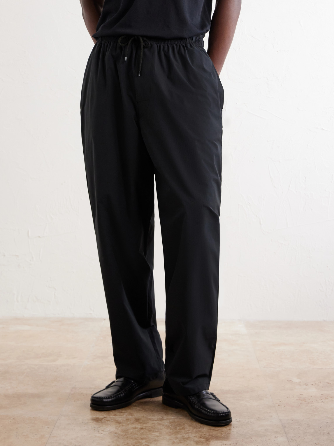 Sddt2001 Straight-Leg Drawstring Ripstop Trousers