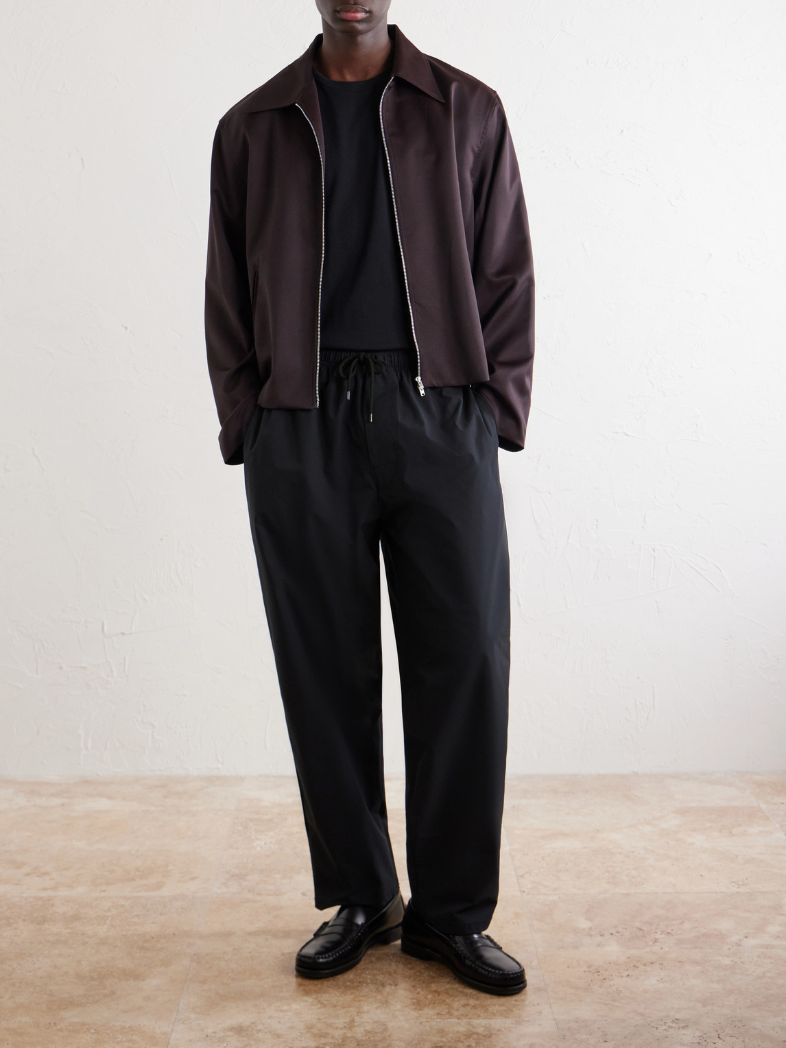Sddt2001 Straight-Leg Drawstring Ripstop Trousers