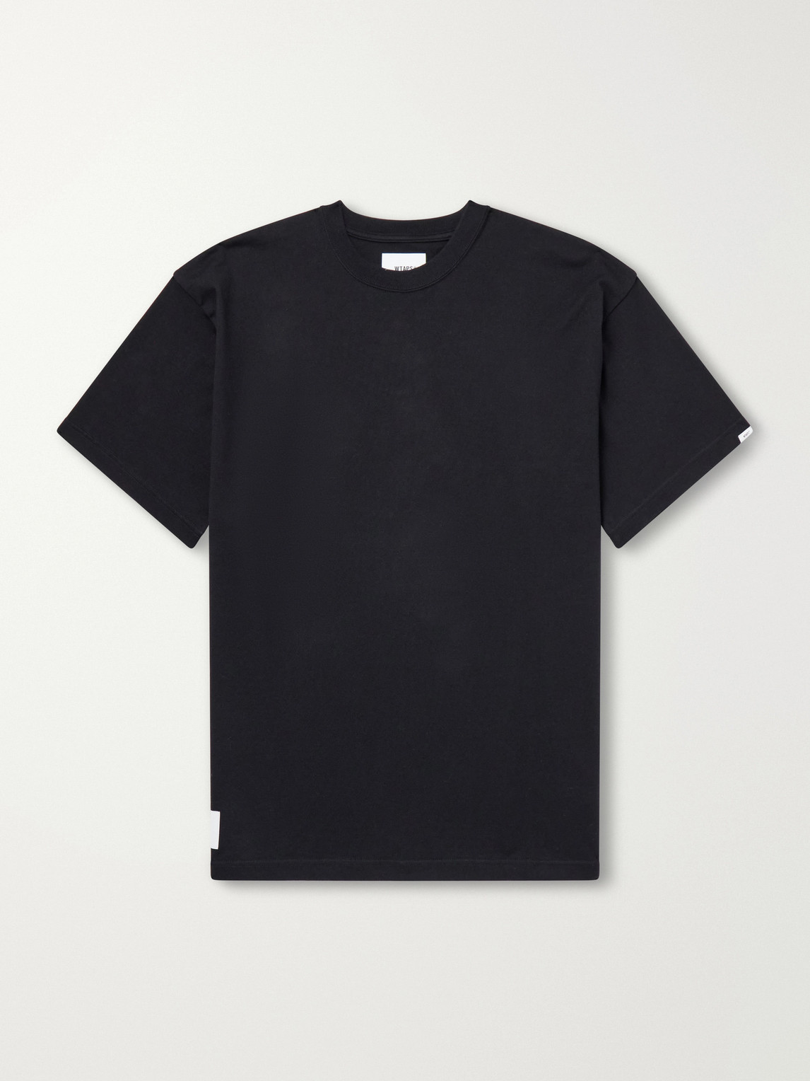 Wtaps Sign-yd Cotton-jersey T-shirt In Blue