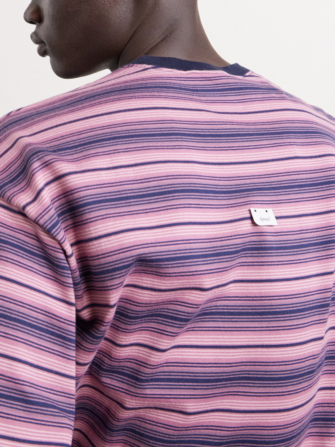 Logo-Appliquéd Striped Cotton-Jersey T-Shirt