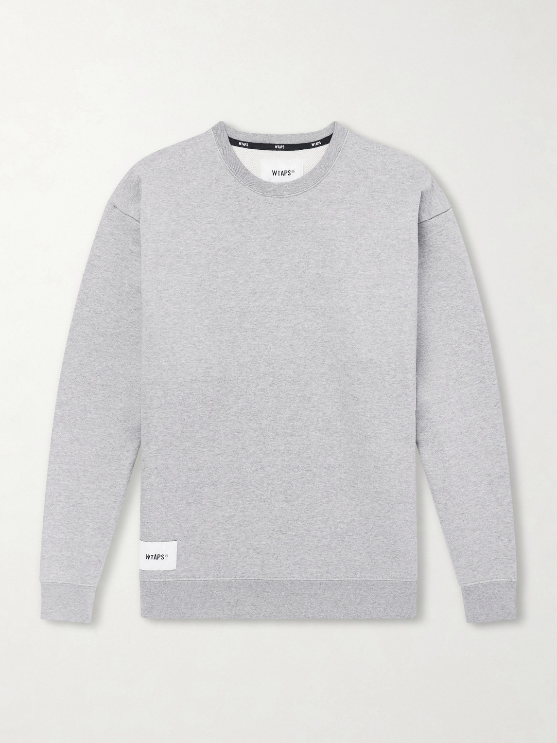 Wtaps Sign-yd Cotton-jersey Sweatshirt In Gray