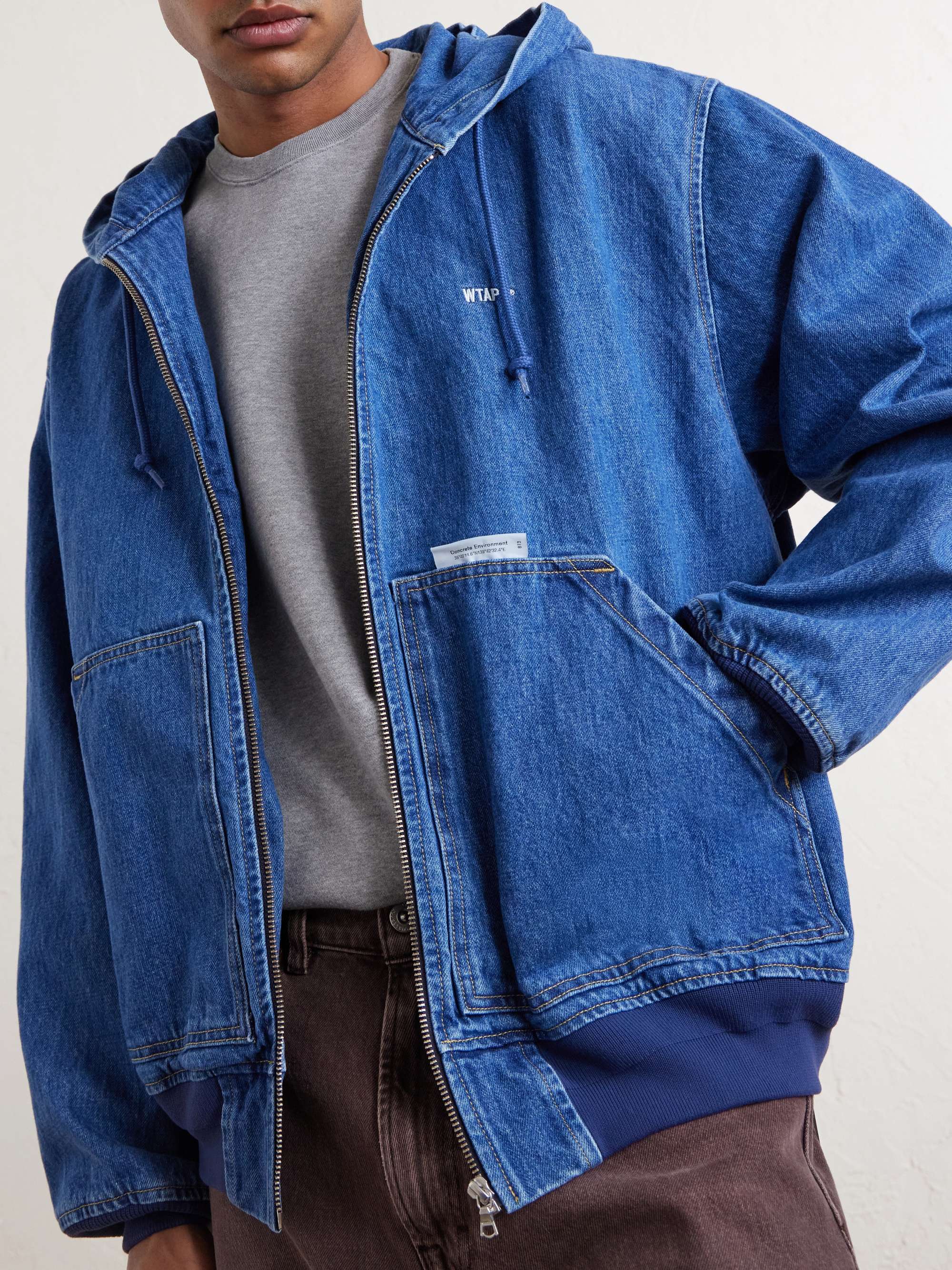 WTAPS® D00M Denim Hooded Jacket for Men | MR PORTER
