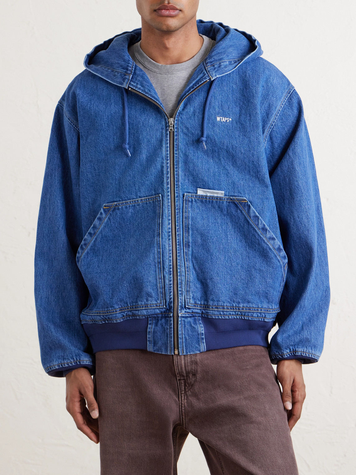  Wtaps - D00m Denim Hooded Jacket - Men - Blue - S 