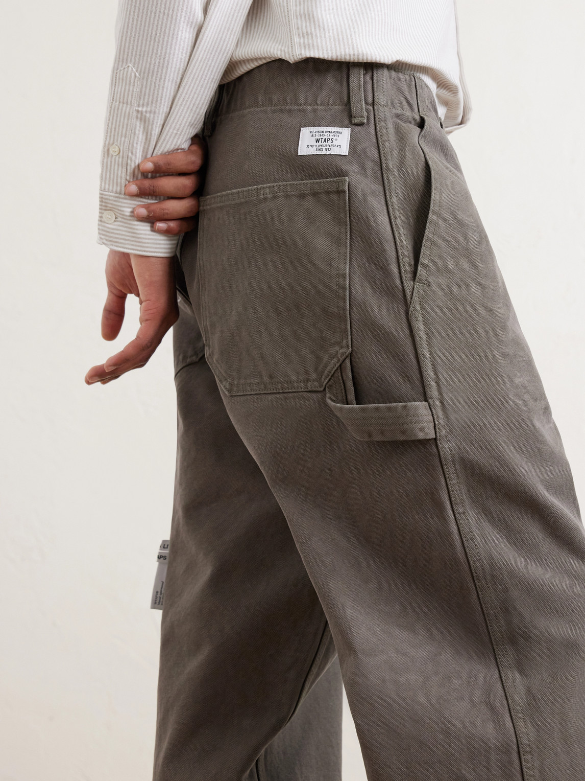 Armstg2501 Straight-Leg Cotton-Canvas Trousers