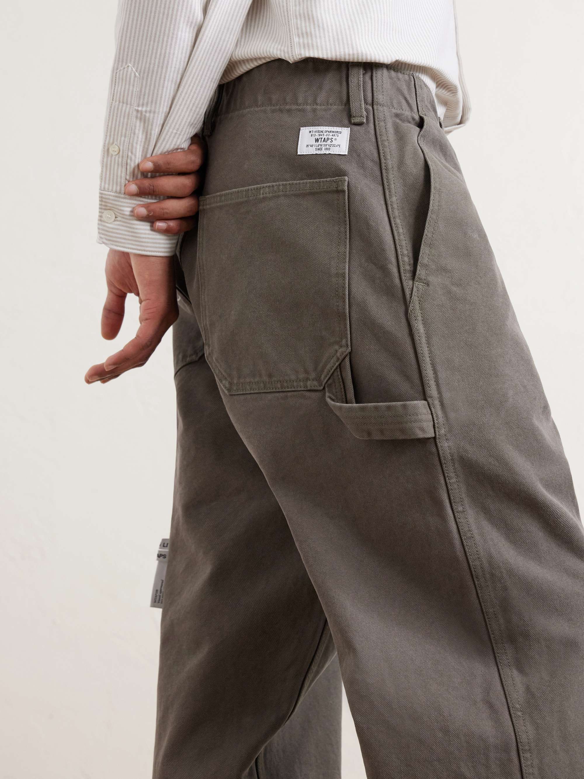 WTAPS® ARMSTG2501 Straight-Leg Cotton-Canvas Trousers for Men | MR