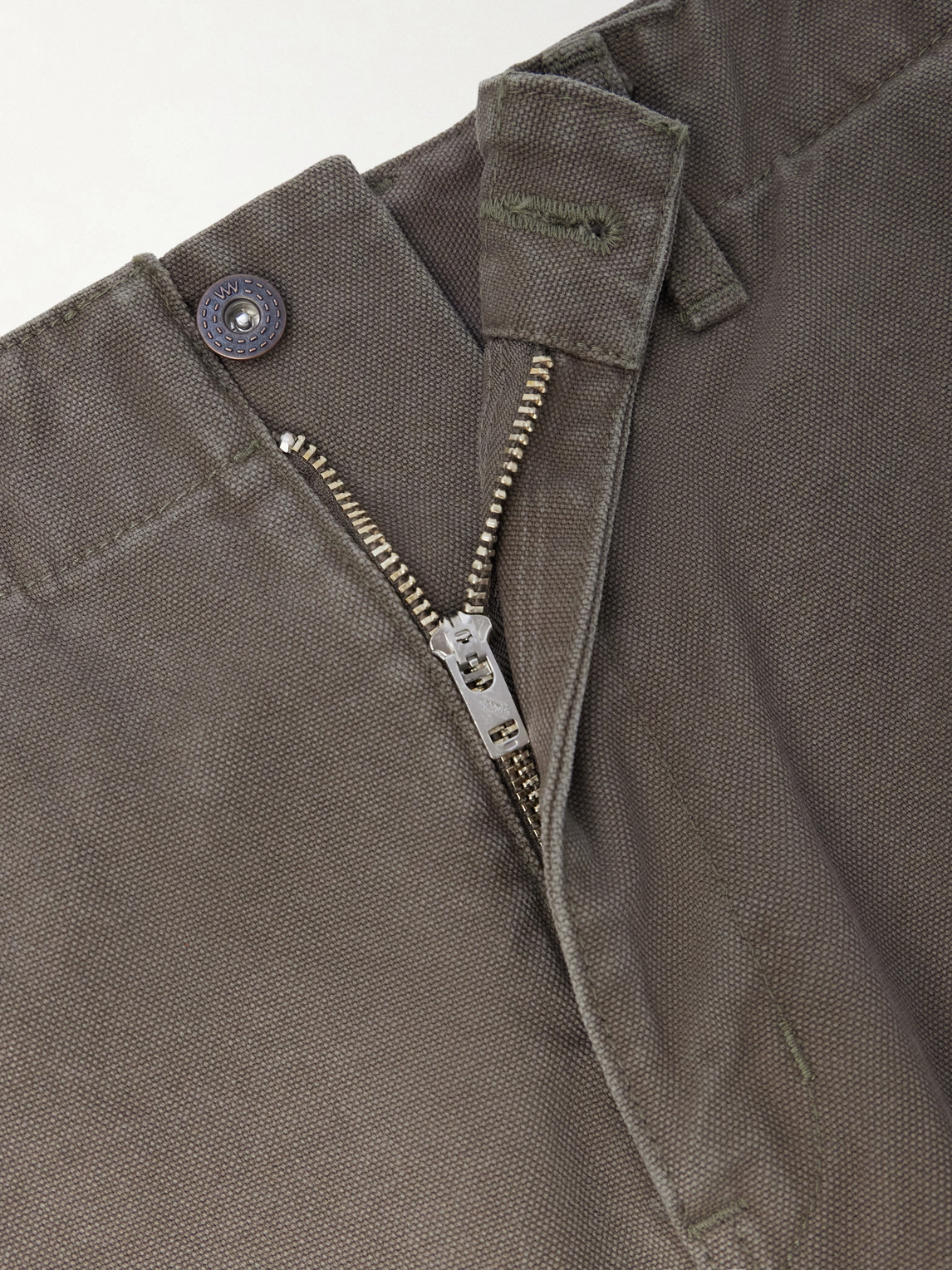 Armstg2501 Straight-Leg Cotton-Canvas Trousers