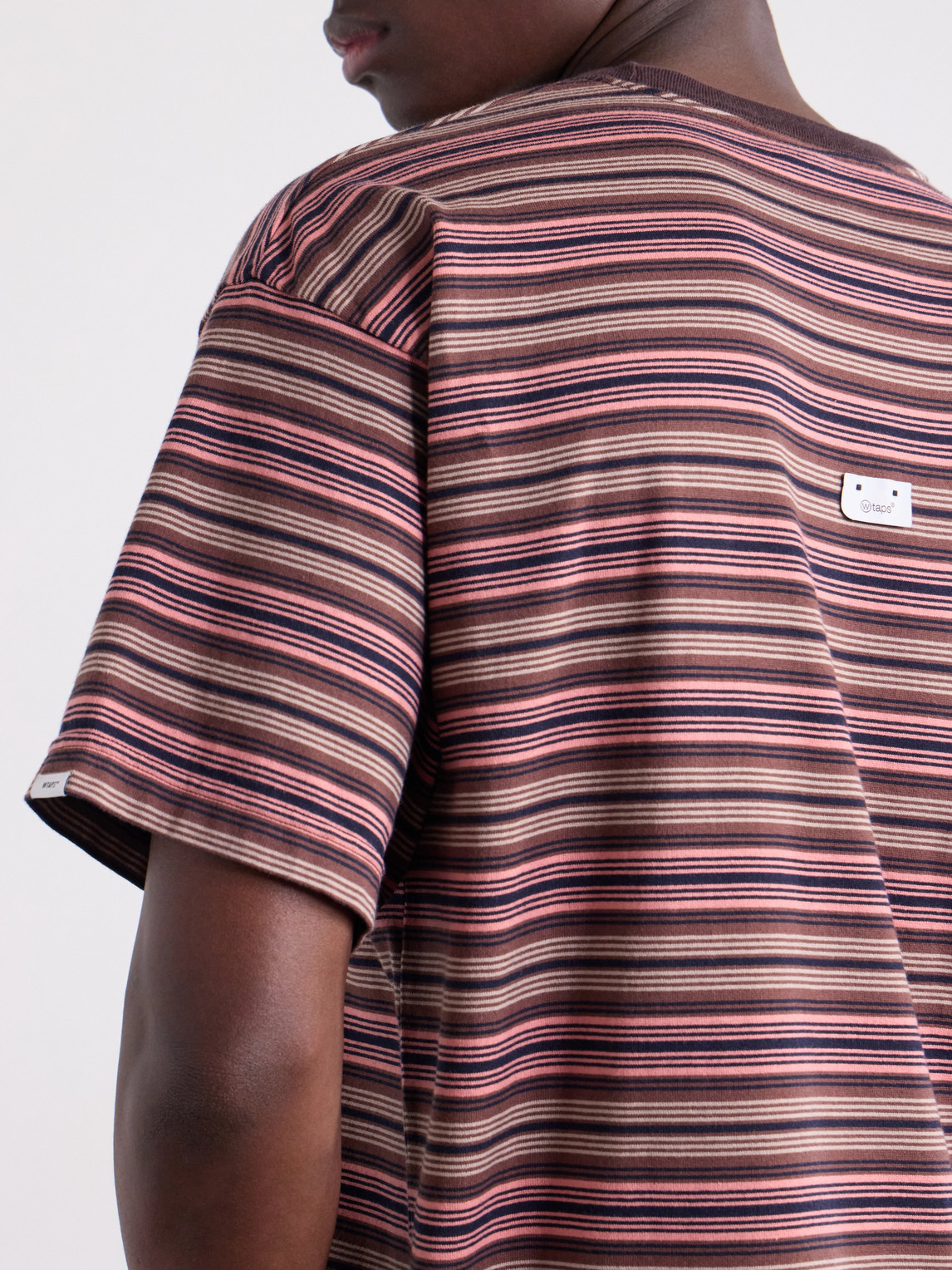Logo-Appliquéd Striped Cotton-Jersey T-Shirt