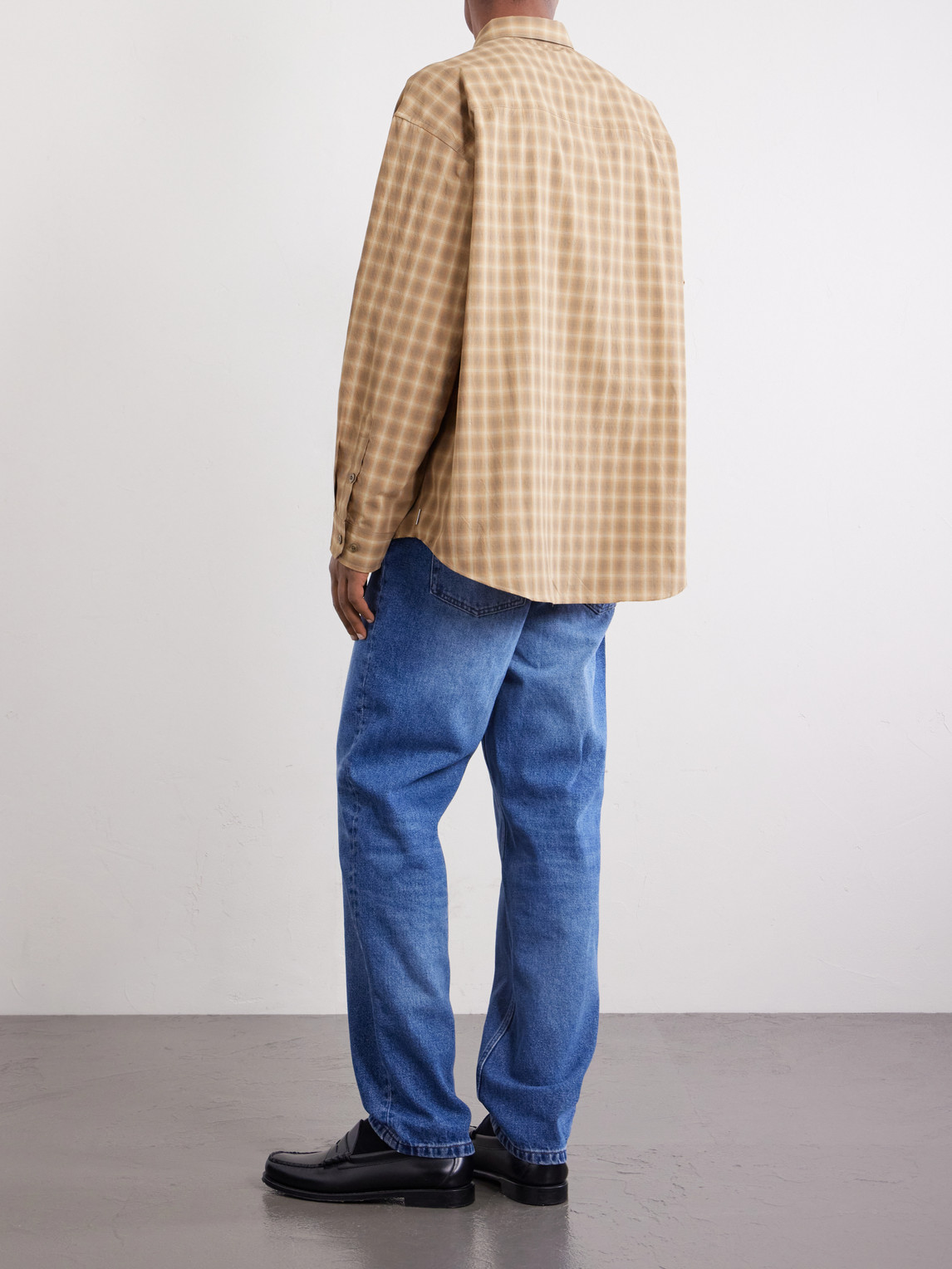  Wtaps - Logo-appliquéd Checked Woven Shirt - Men - Brown - M 