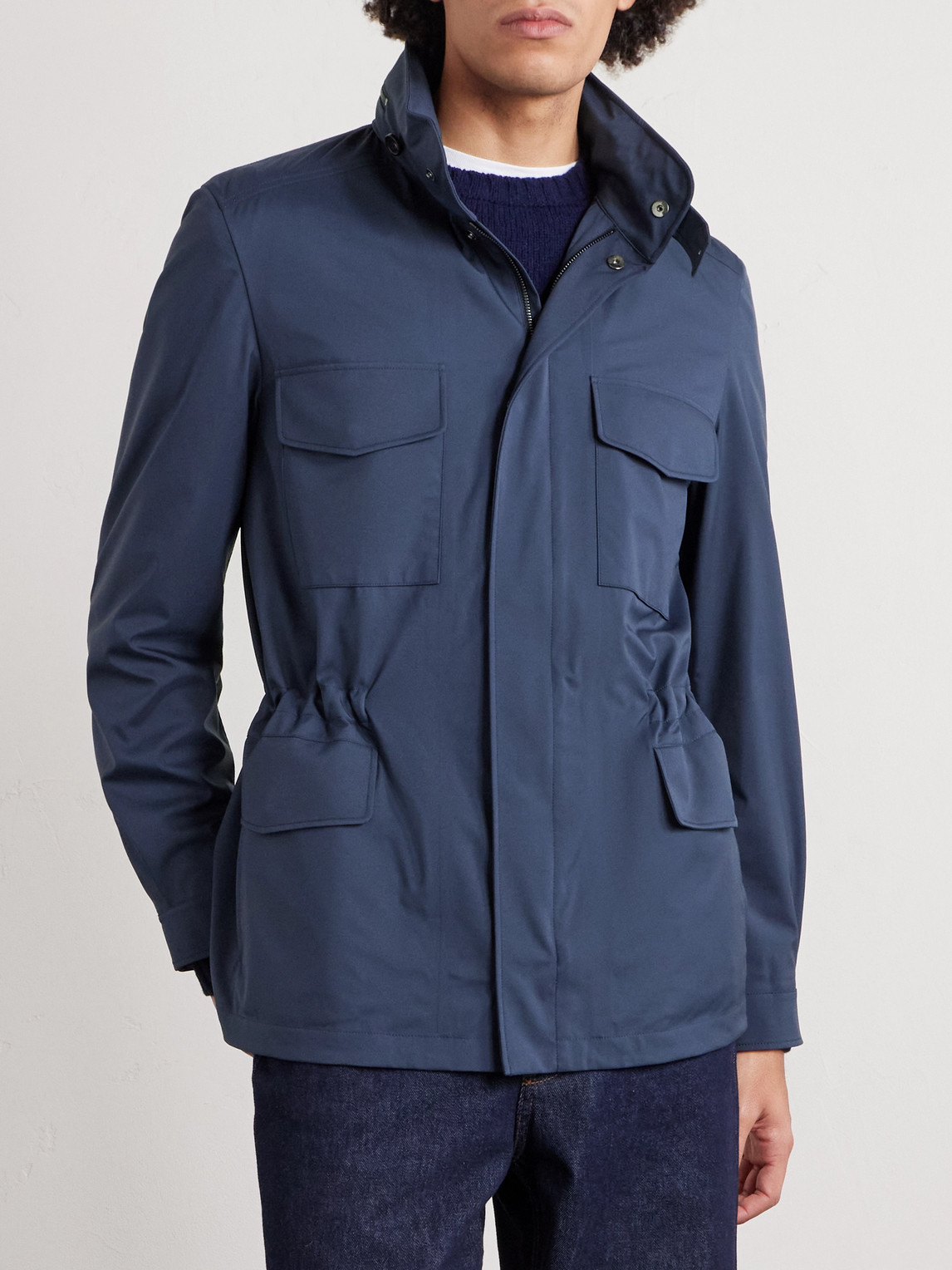  Loro Piana - Traveller Shell Jacket - Men - Blue - It 58 