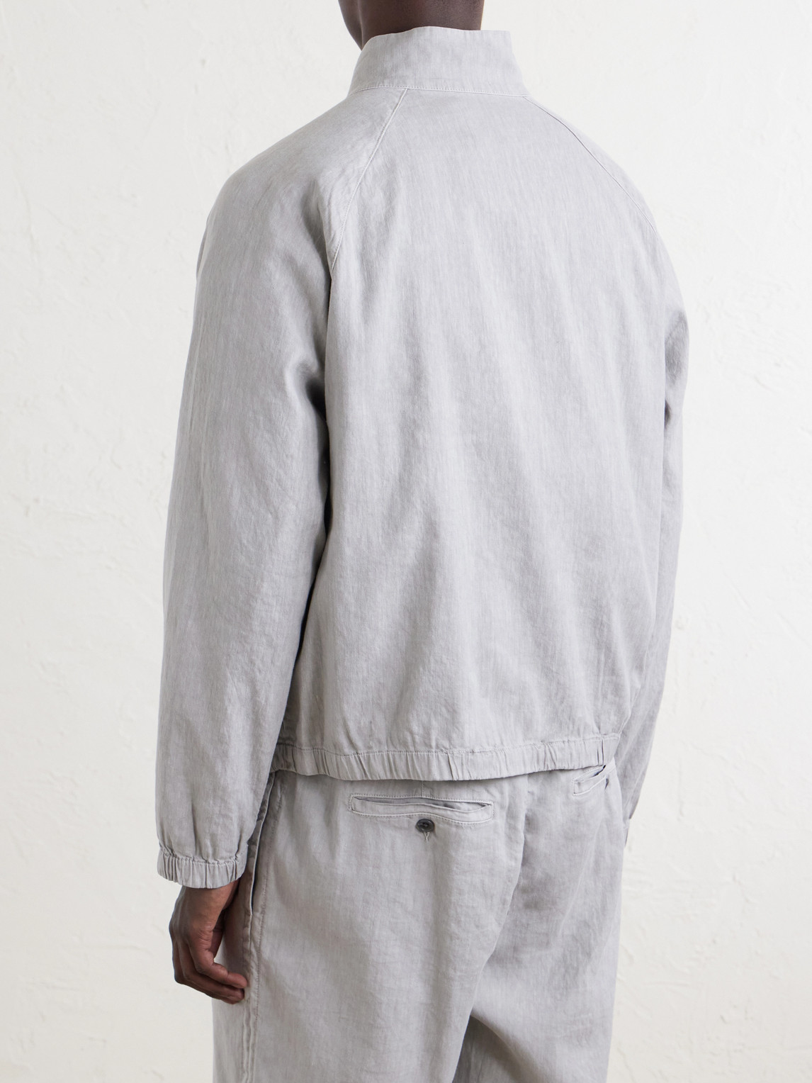  James Perse - Linen-blend Blouson Jacket - Men - Gray - 1 