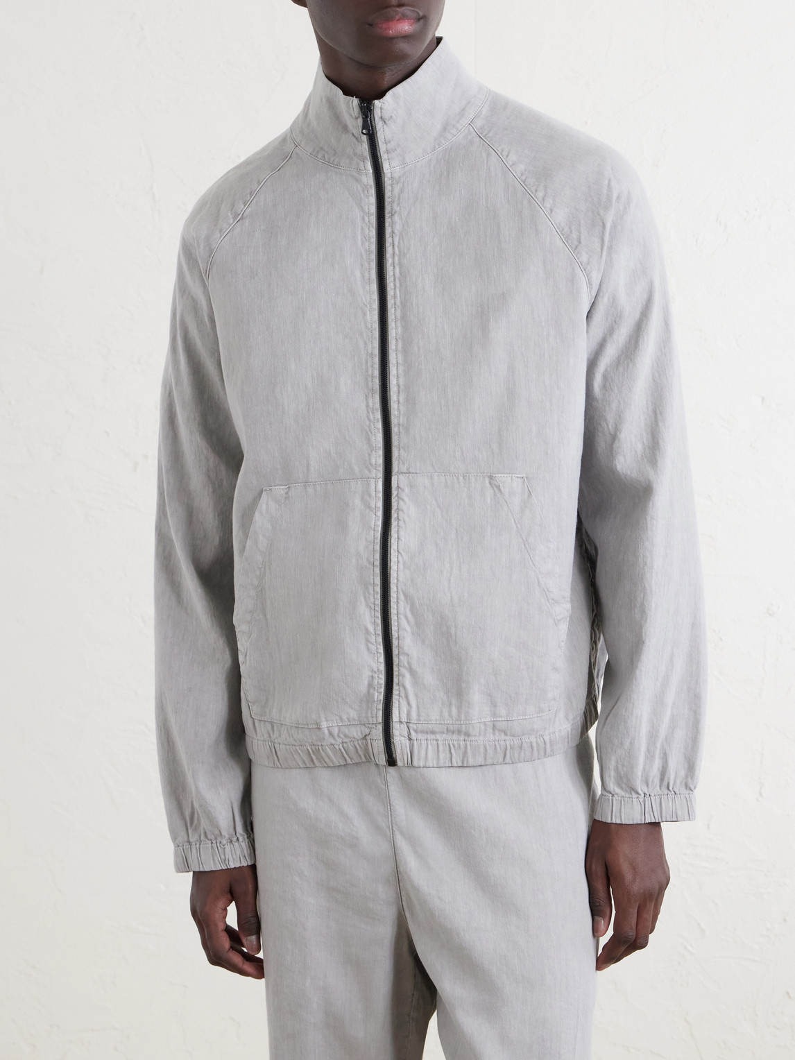  James Perse - Linen-blend Blouson Jacket - Men - Gray - 1 
