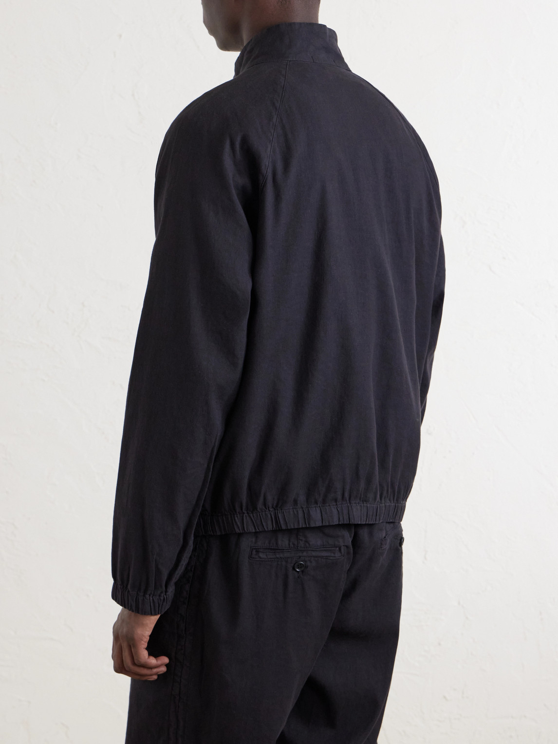  James Perse - Linen-blend Blouson Jacket - Men - Black - 1 