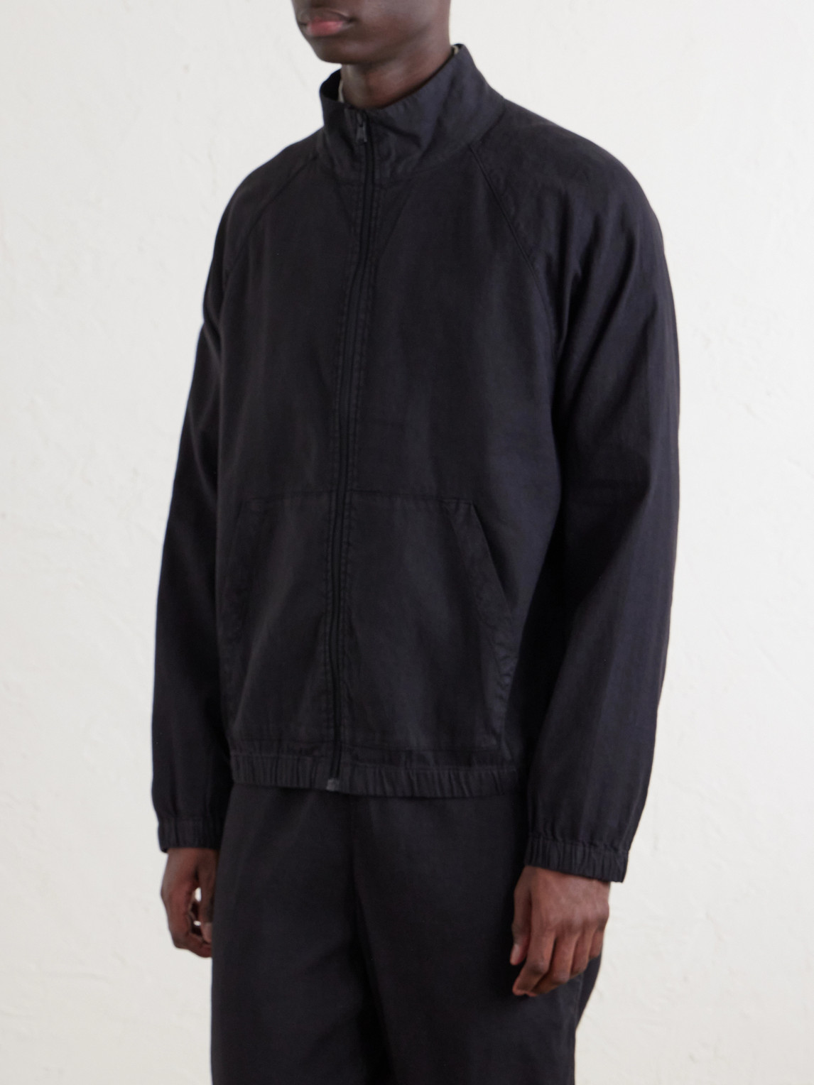  James Perse - Linen-blend Blouson Jacket - Men - Black - 1 