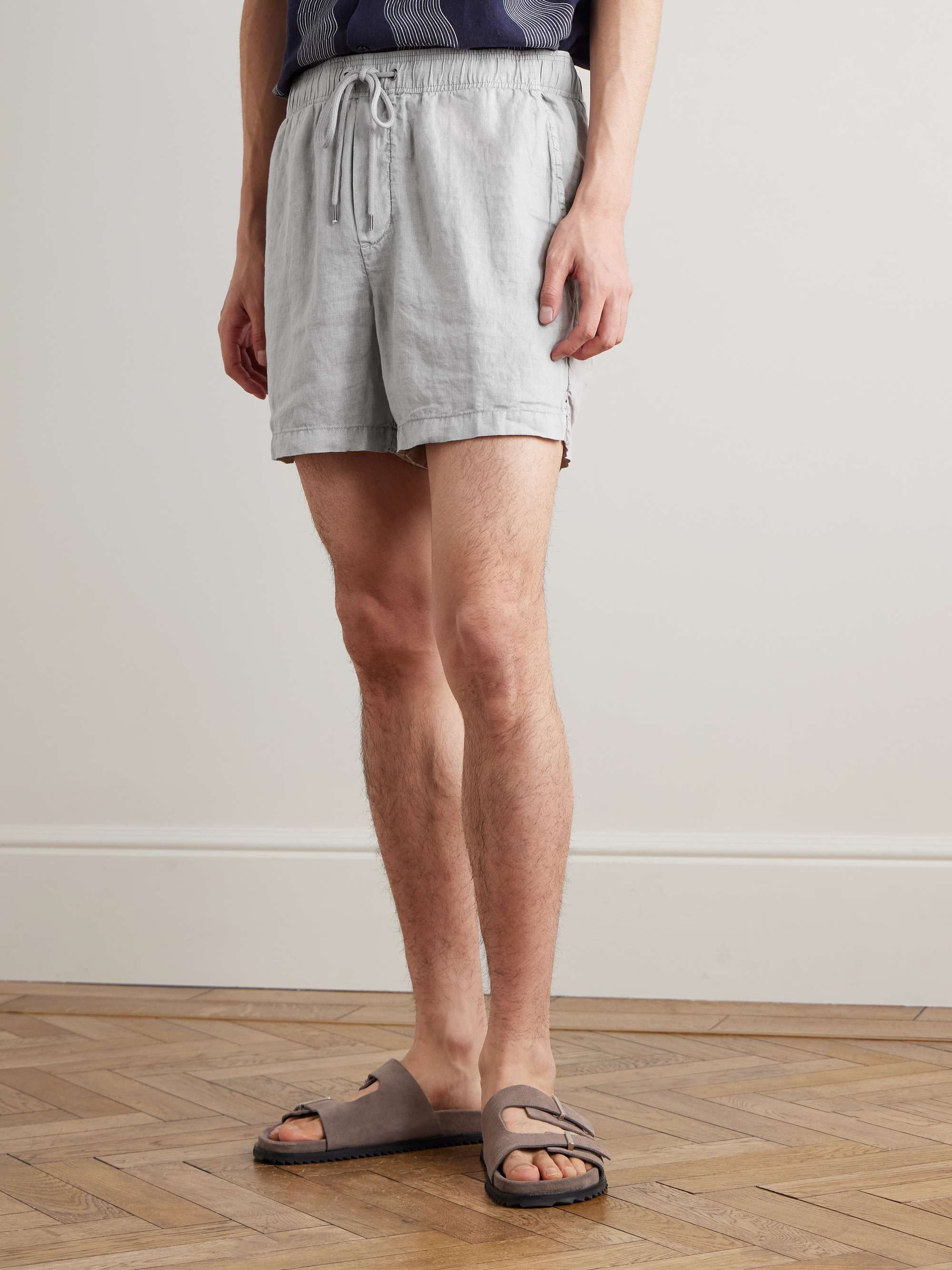 JAMES PERSE Linen Drawstring Shorts