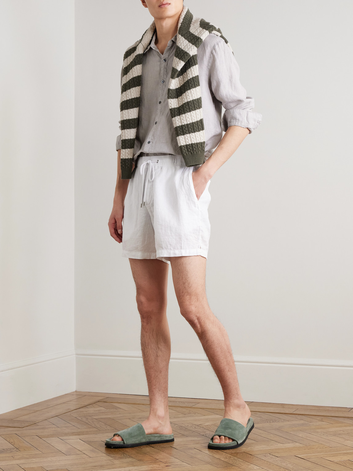 Garment-Dyed Linen Shirt