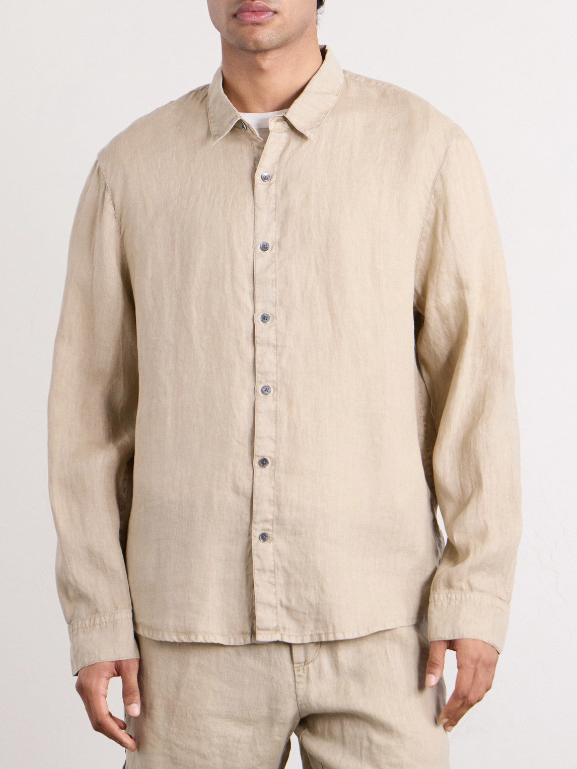  James Perse - Linen Canvas Shirt - Men - Neutrals - 1 
