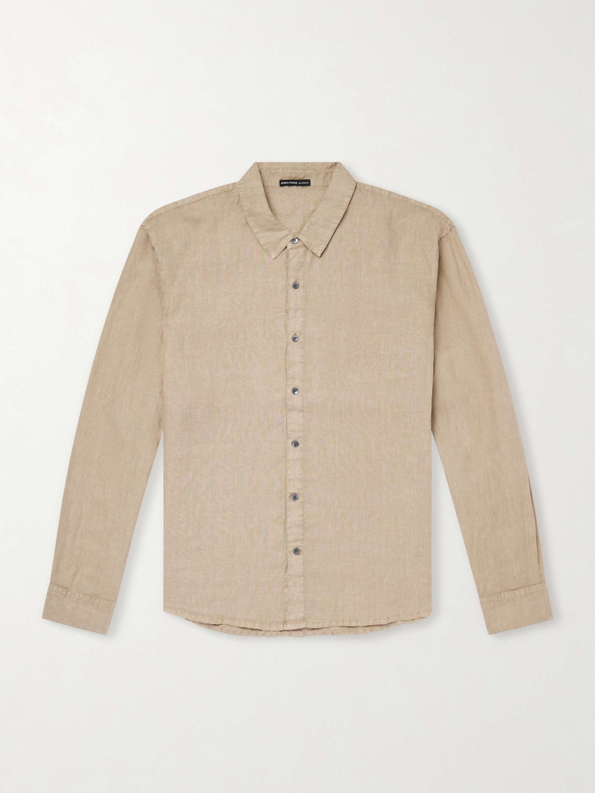 JAMES PERSE Garment-Dyed Linen Shirt