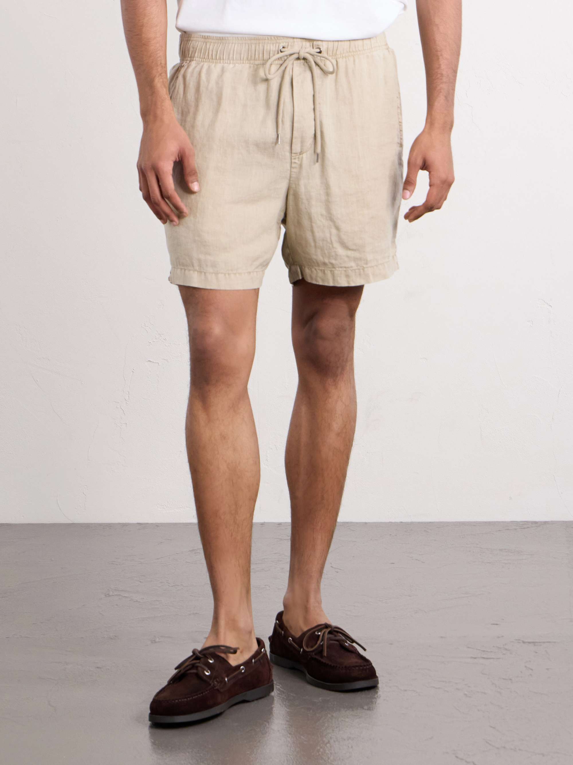 JAMES PERSE Linen Drawstring Shorts