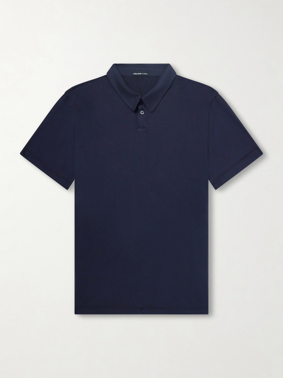 James Perse – Luxe Lotus Cotton-Jersey Polo Shirt