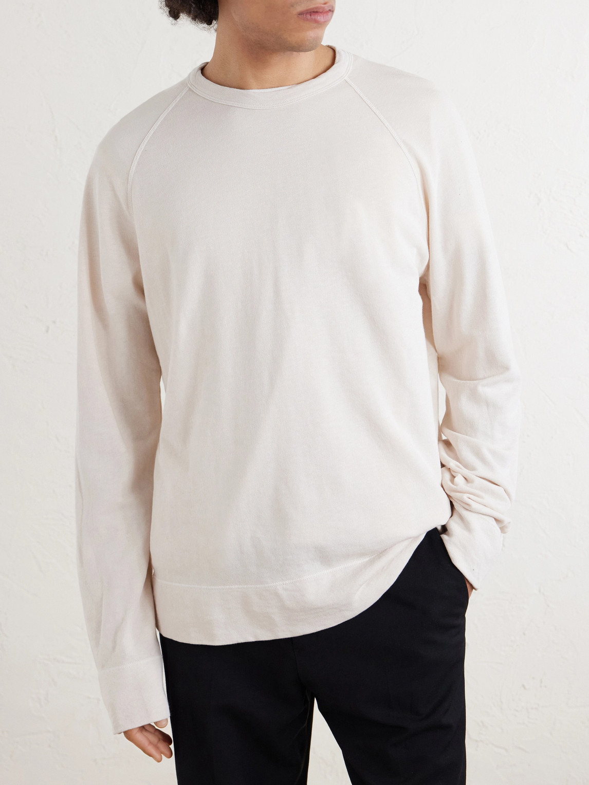  James Perse - Supima Cotton-jersey Sweatshirt - Men - Neutrals - 1 