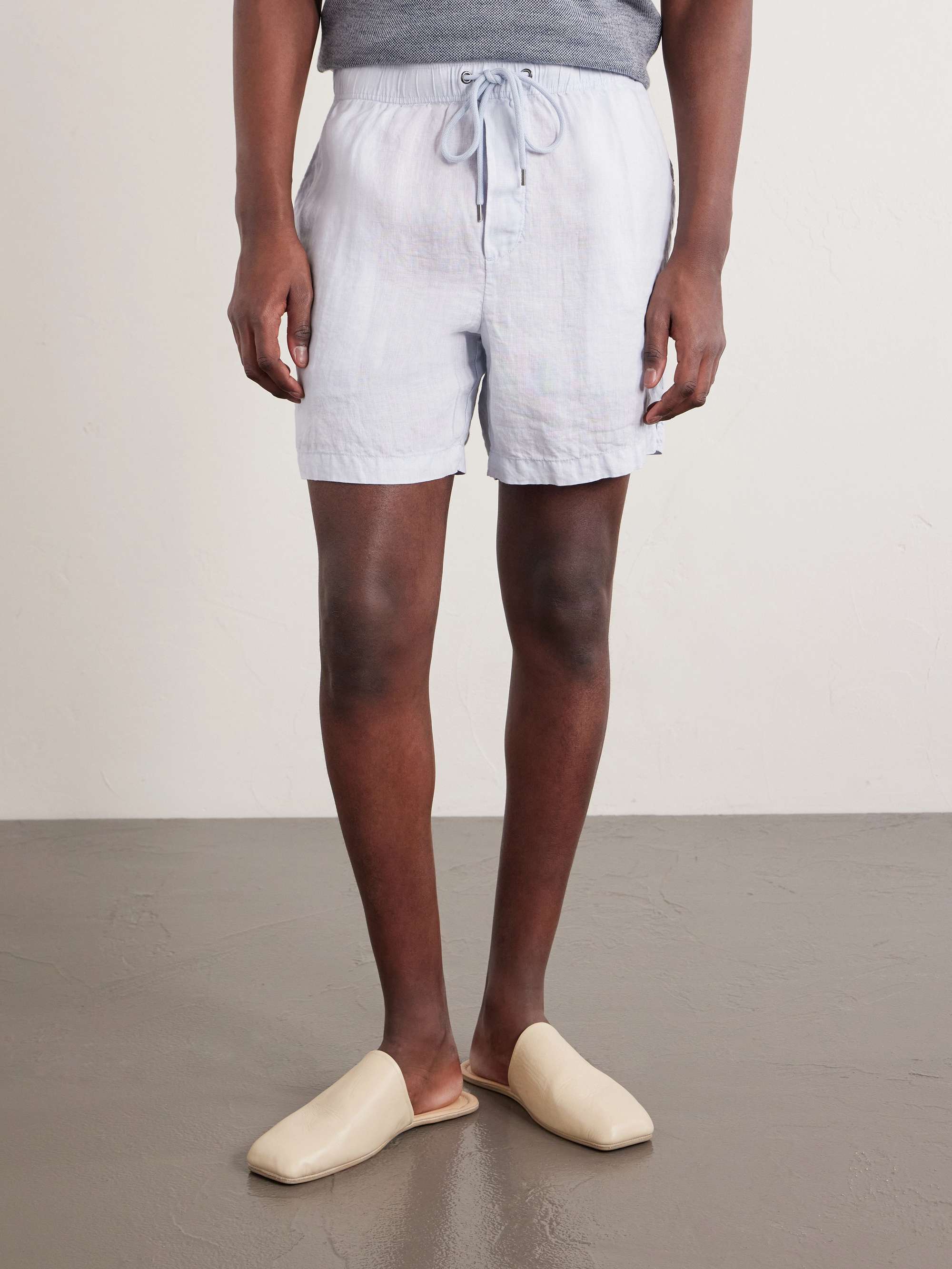 JAMES PERSE Linen Drawstring Shorts