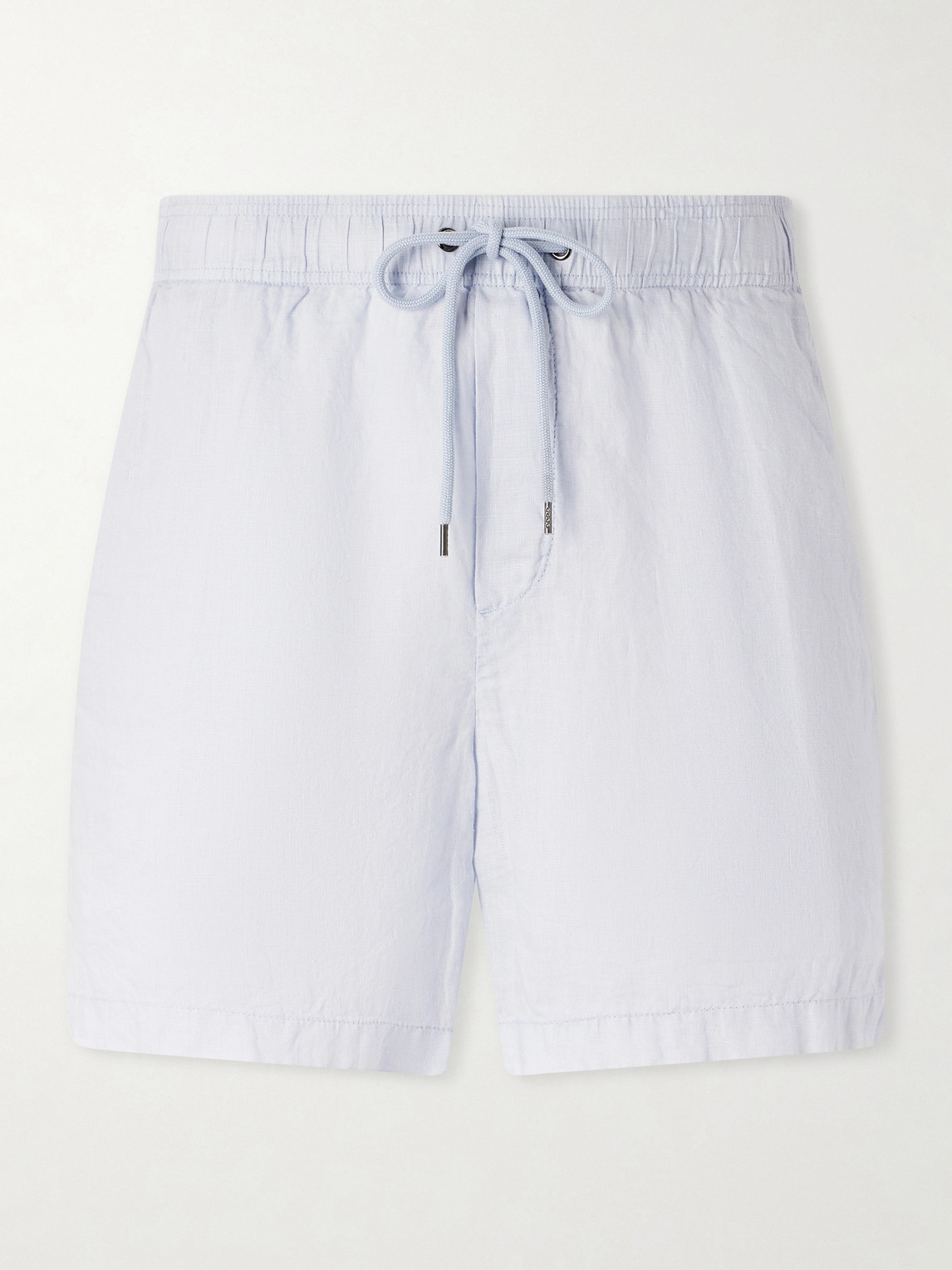 James Perse Straight-Leg Garment-Dyed Linen Drawstring Shorts - Men