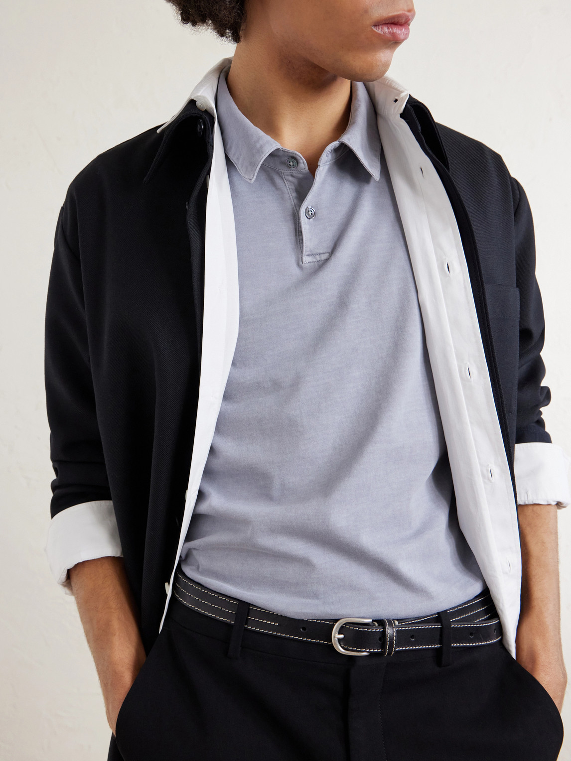 Supima Cotton-Jersey Polo Shirt
