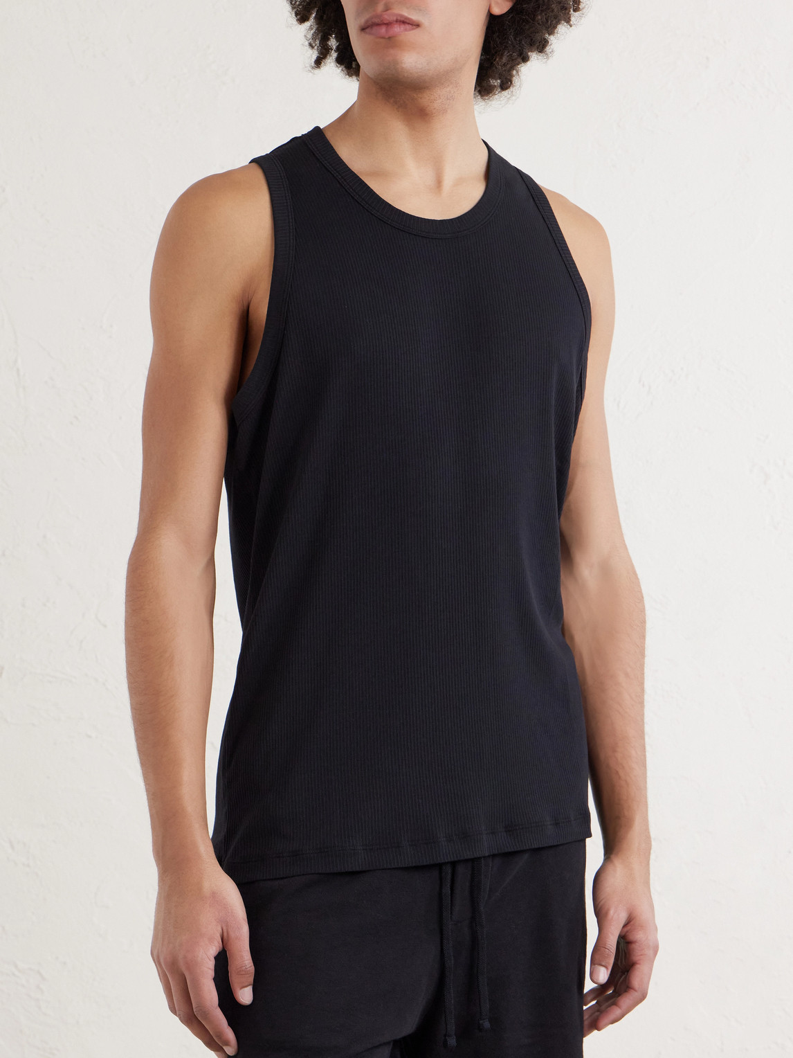La Skate Ribbed Stretch-Cotton Jersey Tank Top