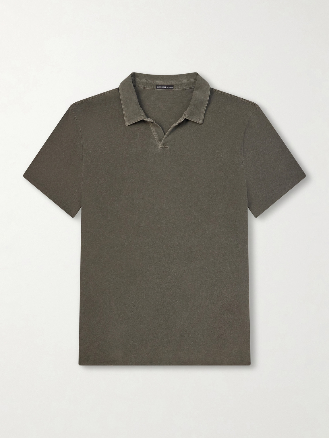 James Perse Open-Collar Cotton-Jersey Polo Shirt - Men