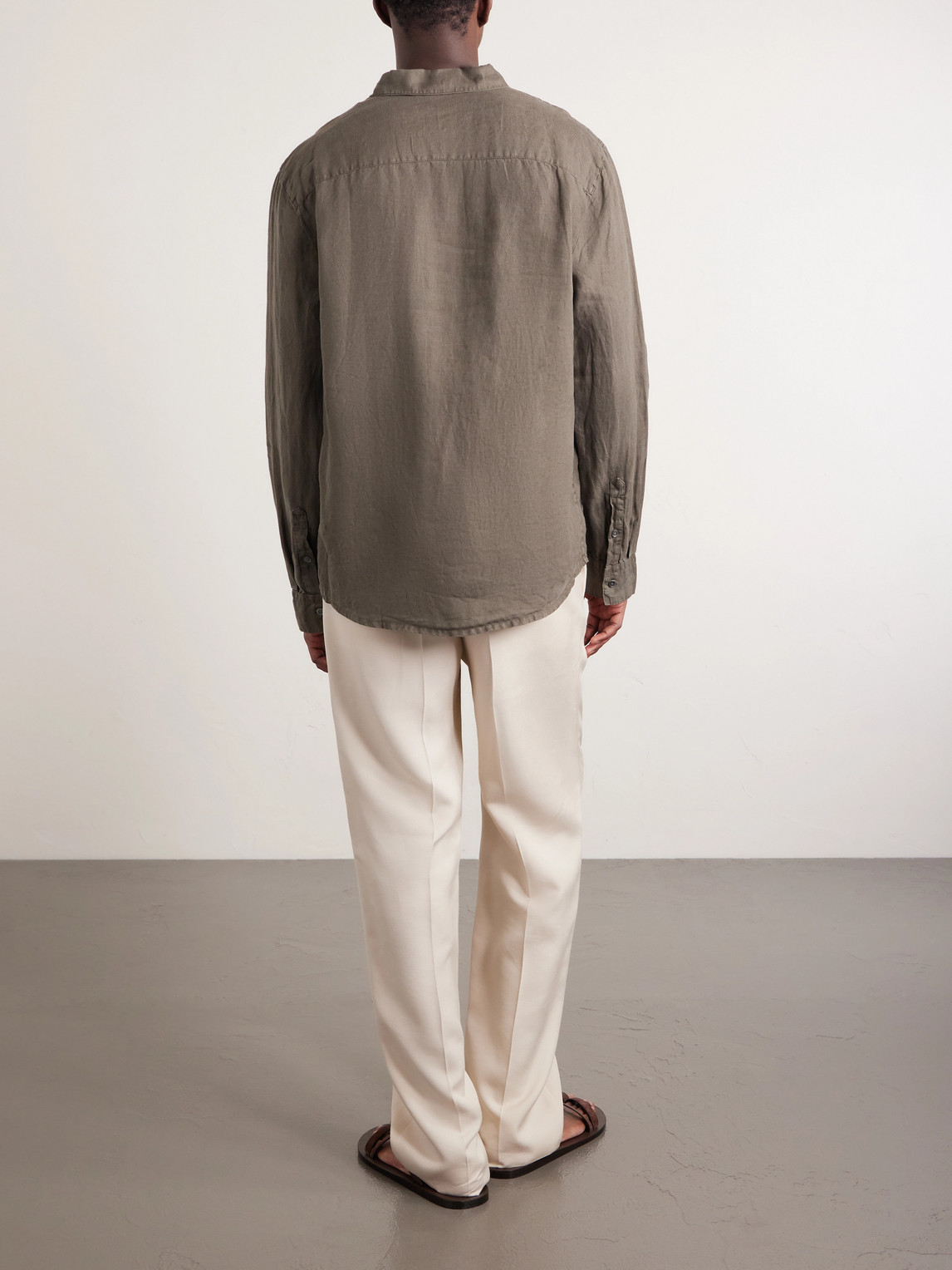 Garment-Dyed Linen Shirt