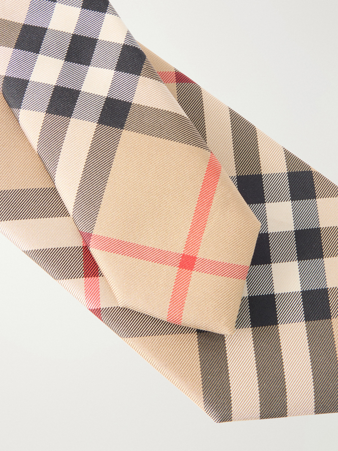  Burberry - Archive Checked Silk-twill Tie - Men - Neutrals 