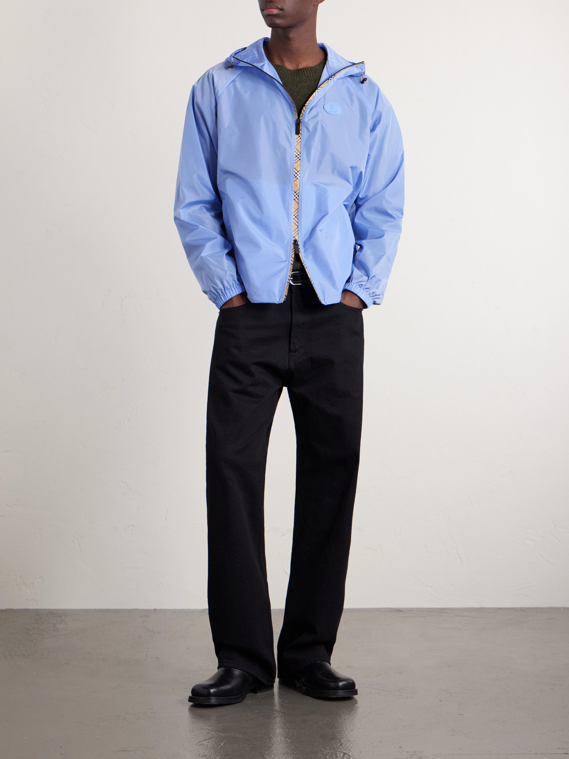 Clapton Logo-Appliquéd Shell Hooded Jacket