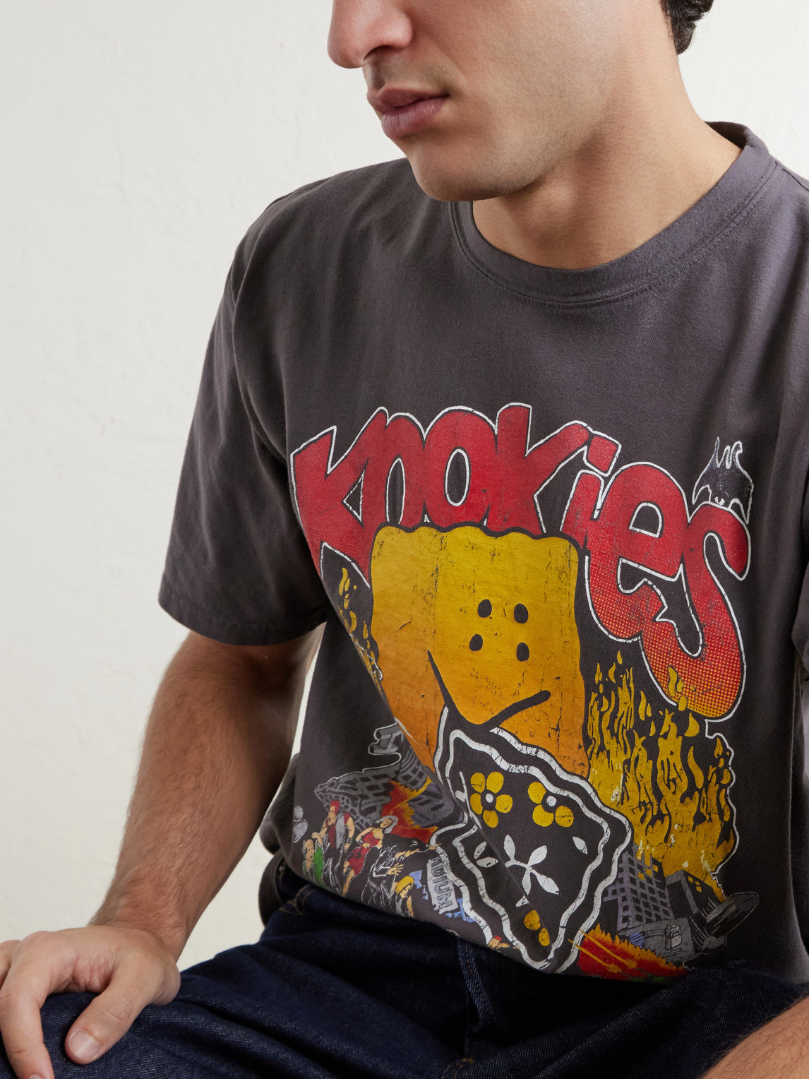 Buster Peckish Bowy Printed Cotton-Jersey T-Shirt