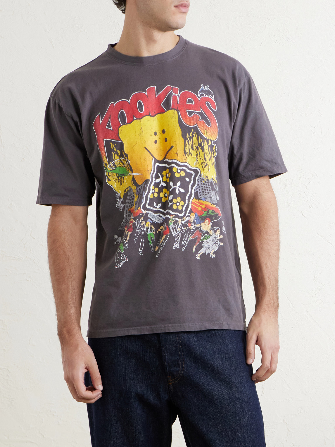 Buster Peckish Bowy Printed Cotton-Jersey T-Shirt