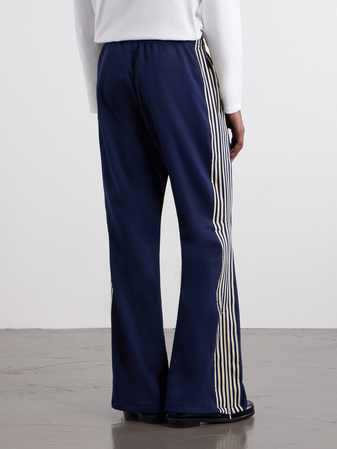  Kapital - Straight-leg Striped Jersey Sweatpants - Men - Blue - 1 