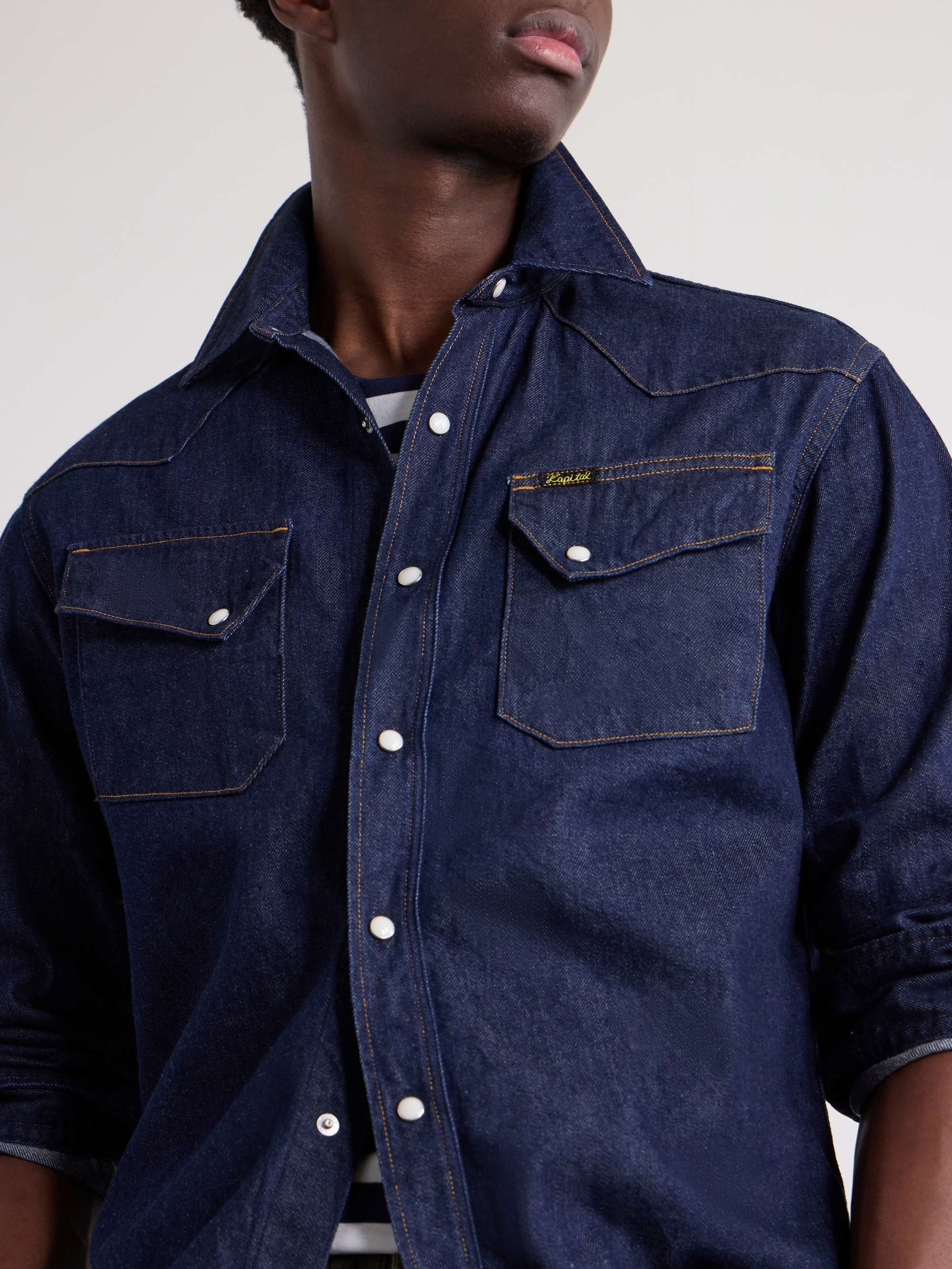 KAPITAL Denim Western Shirt for Men | MR PORTER