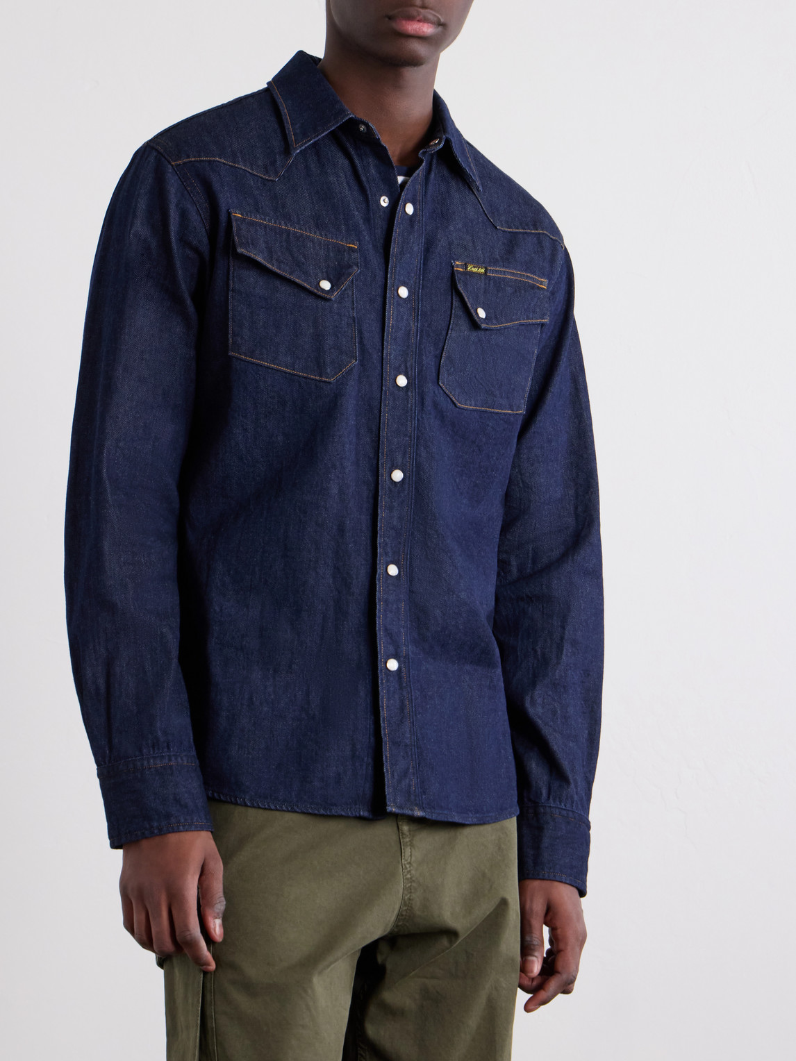  Kapital - Denim Western Shirt - Men - Blue - 2 