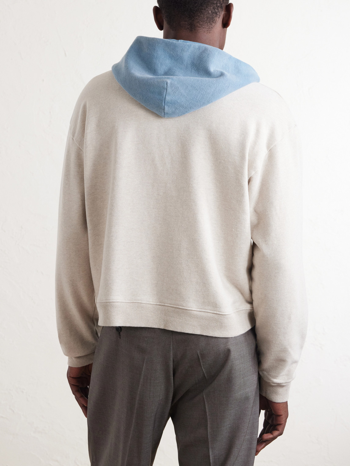 KAPITAL Colour-Block Cotton-Jersey Zip-Up Hoodie - Men | Thumbnail 4 KAPITAL Colour-Block Cotton-Jersey Zip-Up Hoodie - Men | Thumbnail 4