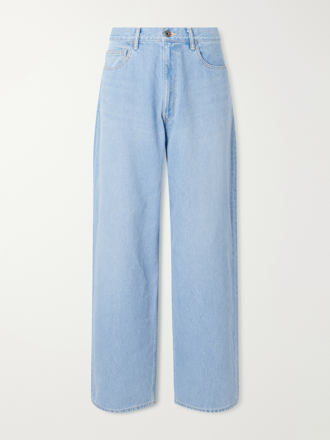 Kapital Club Wide-leg Jeans In Blue