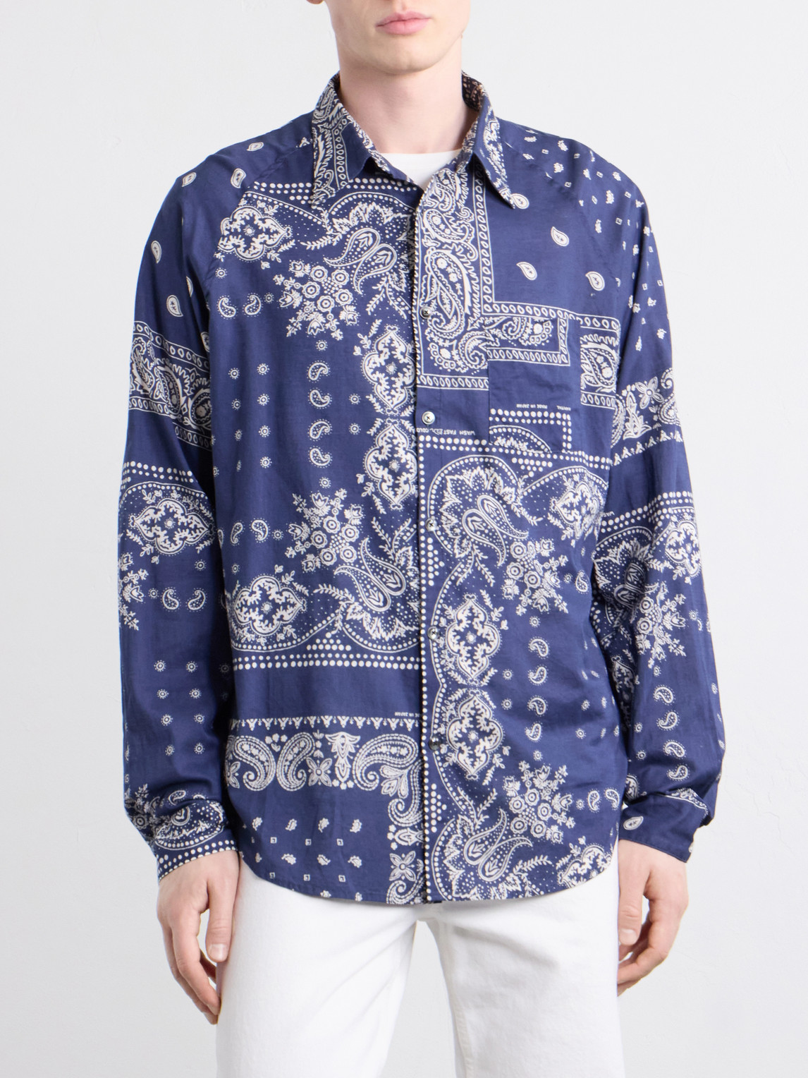  Kapital - Printed-cotton Shirt - Men - Blue - 1 