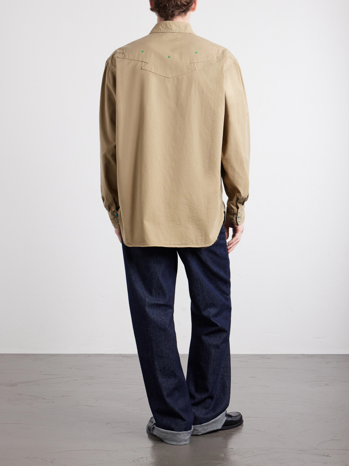 Thunderbird Panelled Cotton-Twill Shirt