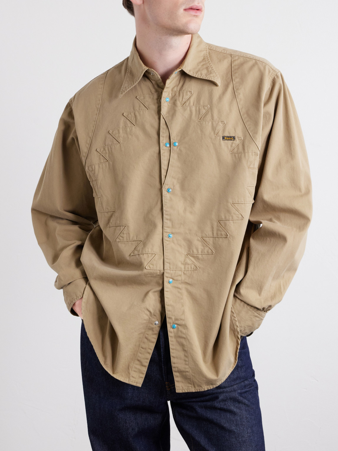 Thunderbird Panelled Cotton-Twill Shirt